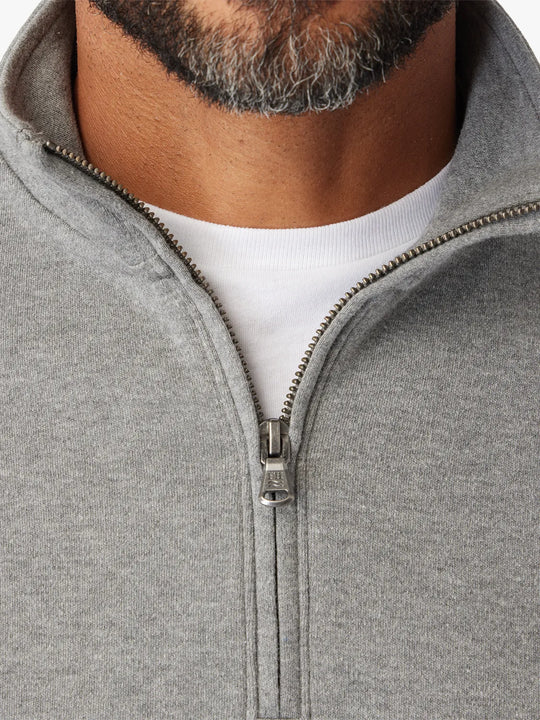 Larchmont Seawool Quarter Zip | Heather Grey