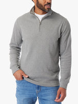 Thumbnail 4 of Larchmont Seawool Quarter Zip | Heather Grey