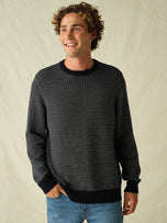 Thumbnail 2 of Tidal Sweater | Navy Nautical Birdseye