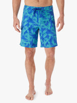 Thumbnail 3 of The Rockaway Boardshort | Cobalt Jagged Palms