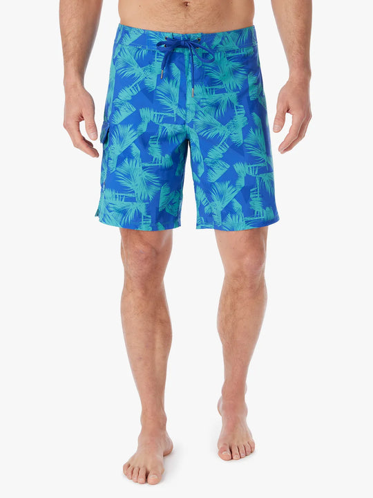 The Rockaway Boardshort | Cobalt Jagged Palms