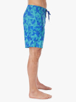 Thumbnail 4 of The Rockaway Boardshort | Cobalt Jagged Palms