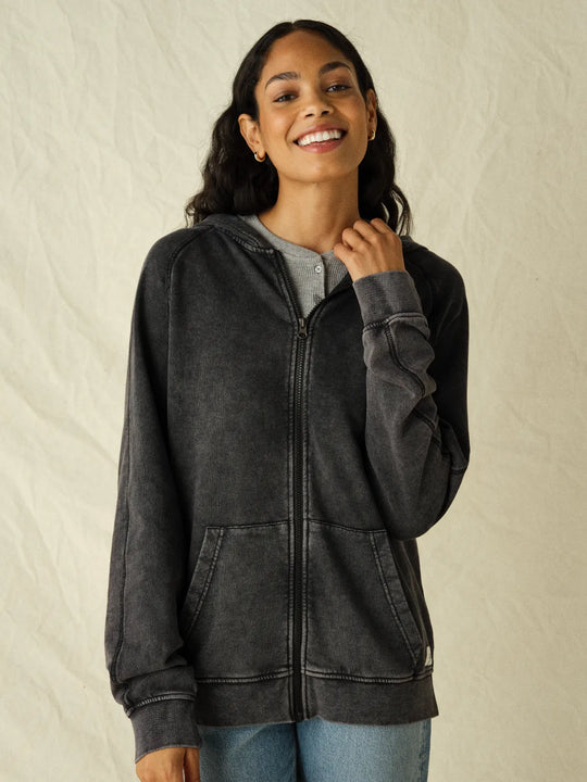 Saltaire Full Zip Hoodie | Black