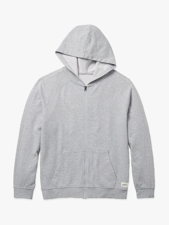 Saltaire Full Zip Hoodie | Heather Grey