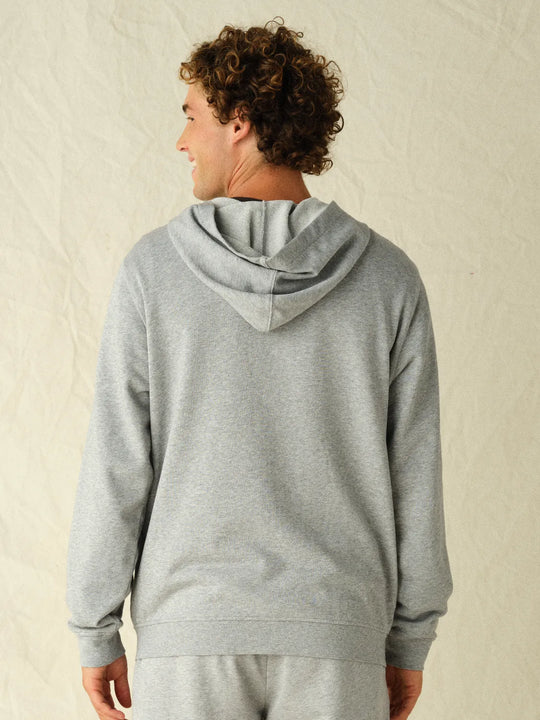 Saltaire Full Zip Hoodie | Heather Grey