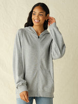 Thumbnail 6 of Saltaire Full Zip Hoodie | Heather Grey