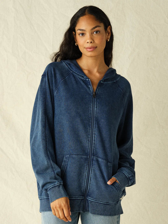 Saltaire Full Zip Hoodie | Navy