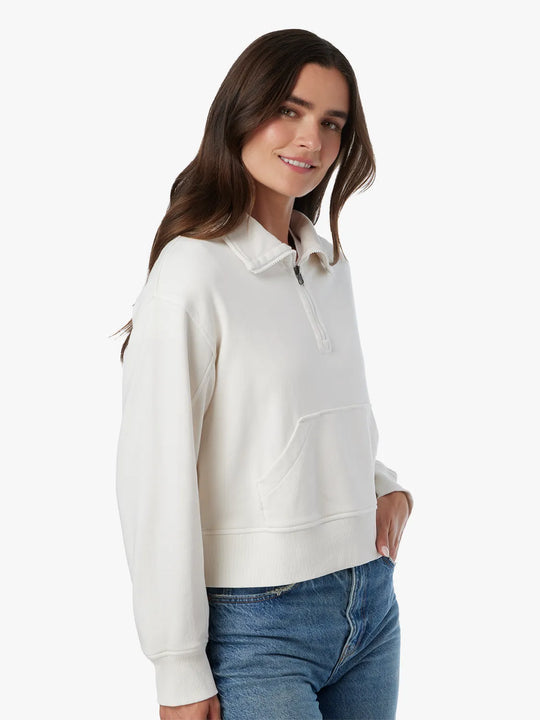 Saltaire Half Zip | Ivory