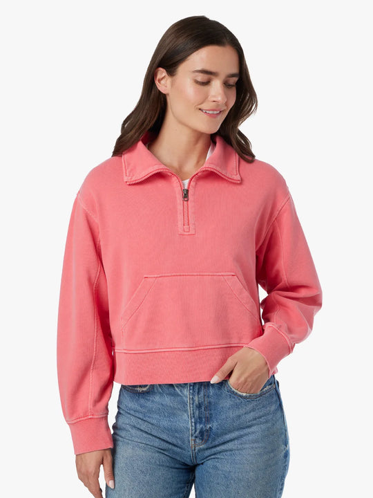 Saltaire Half Zip | Papaya