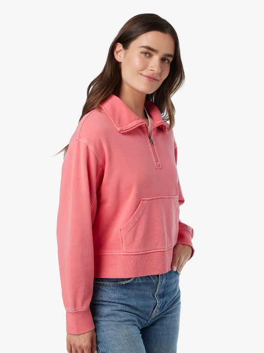 Saltaire Half Zip | Papaya