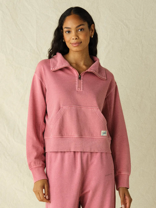 Saltaire Half Zip | Rose