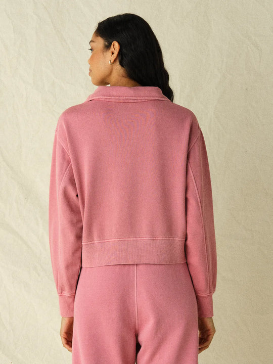 Saltaire Half Zip | Rose