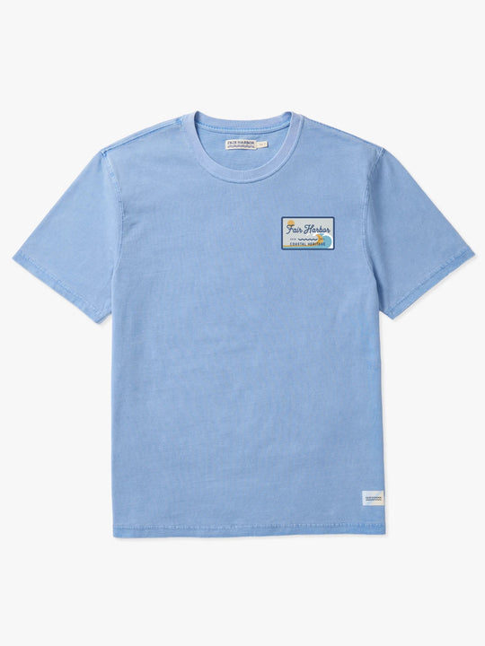 Saltaire Graphic Tee | Light Blue Coastal Patch