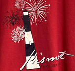 Thumbnail 2 of Fire Island Vintage Tee | Washed Red Kismet Lighthouse