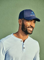 Thumbnail 2 of Maritime Trucker Hat | Navy Wave