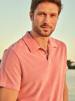 Thumbnail 2 of The Ravello Terry Polo | Pink Sand