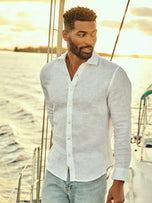 Thumbnail 6 of The Island Linen Shirt | White