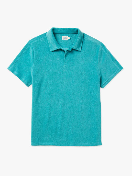 Ravello Terry Polo | Baltic Teal