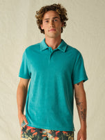 Thumbnail 2 of Ravello Terry Polo | Baltic Teal