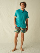 Thumbnail 5 of Ravello Terry Polo | Baltic Teal