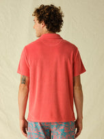 Thumbnail 4 of Ravello Terry Polo | Spice Coral