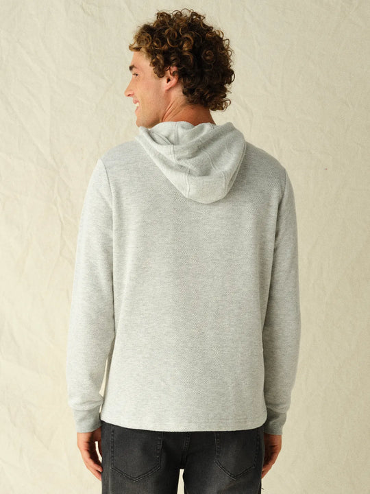 Textured Tailwind Hoodie | Heather Grey Twill