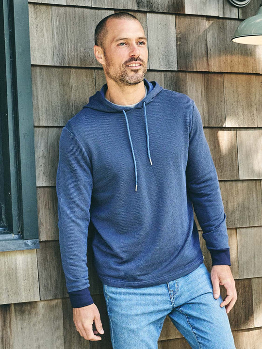 Textured Tailwind Hoodie | Navy Twill