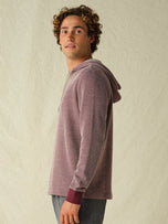 Thumbnail 4 of Textured Tailwind Hoodie | Wine Twill