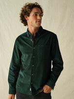 Thumbnail 2 of Wilder Stretch Corduroy Shirt | Hunter Green