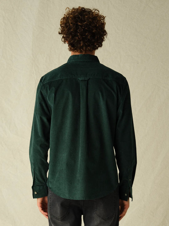 Wilder Stretch Corduroy Shirt | Hunter Green