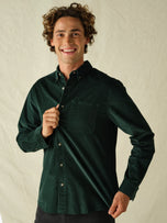 Thumbnail 4 of Wilder Stretch Corduroy Shirt | Hunter Green