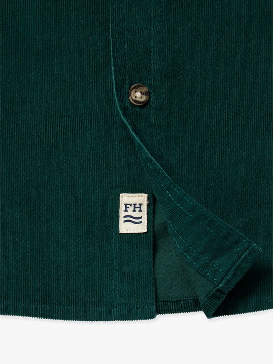 Wilder Stretch Corduroy Shirt | Hunter Green