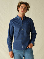 Thumbnail 2 of Wilder Stretch Corduroy Shirt | Denim Blue