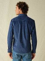 Thumbnail 3 of Wilder Stretch Corduroy Shirt | Denim Blue