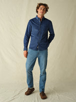 Thumbnail 5 of Wilder Stretch Corduroy Shirt | Denim Blue