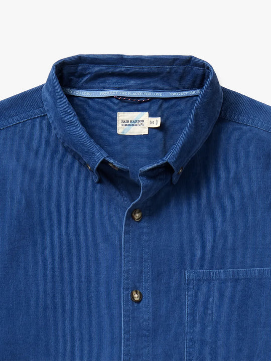 Wilder Stretch Corduroy Shirt | Denim Blue